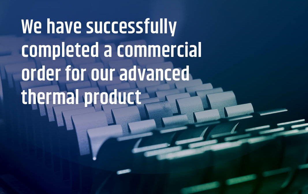 APR Technologies completes successful commercial order for advanced thermal product